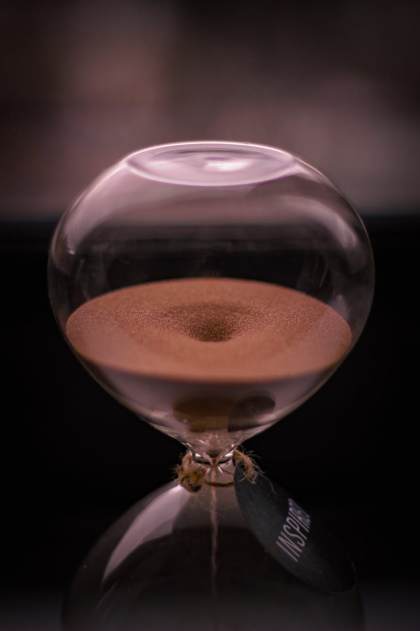 sand in hourglass
